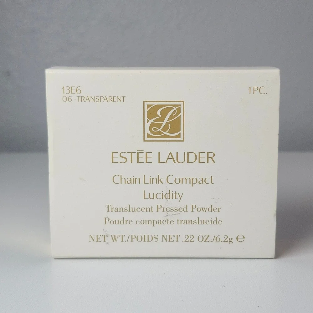 Estee Lauder CHAIN LINK Compact Gold Lucidity 06 Translucent Powder